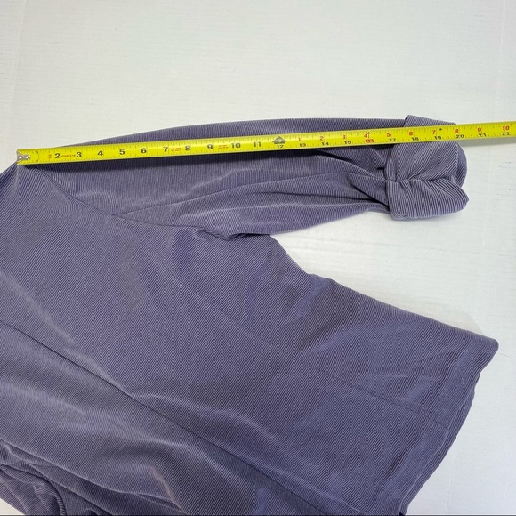 SKIES ARE BLUE Asa Ponte Purple Flap Pockets Open Style Blazer Jacket Sz XXL - Picture 12 of 14